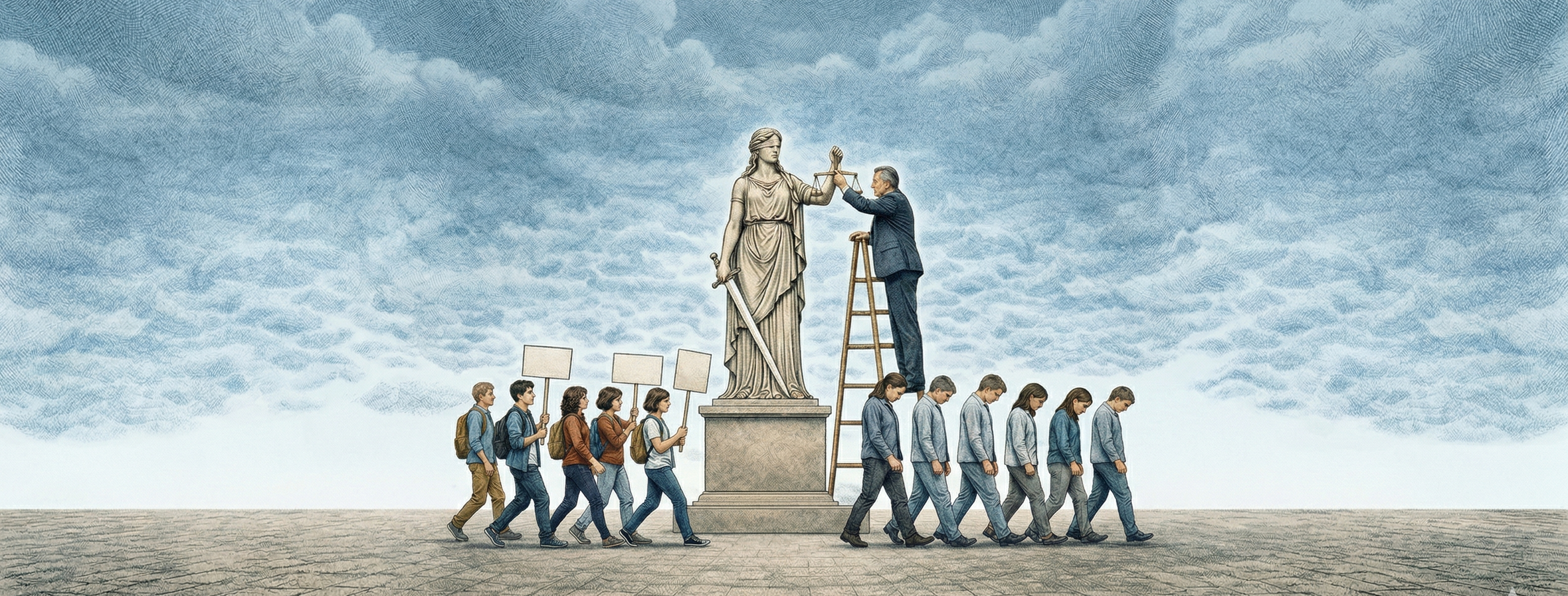 How does a legitimate protest become a criminal offense?